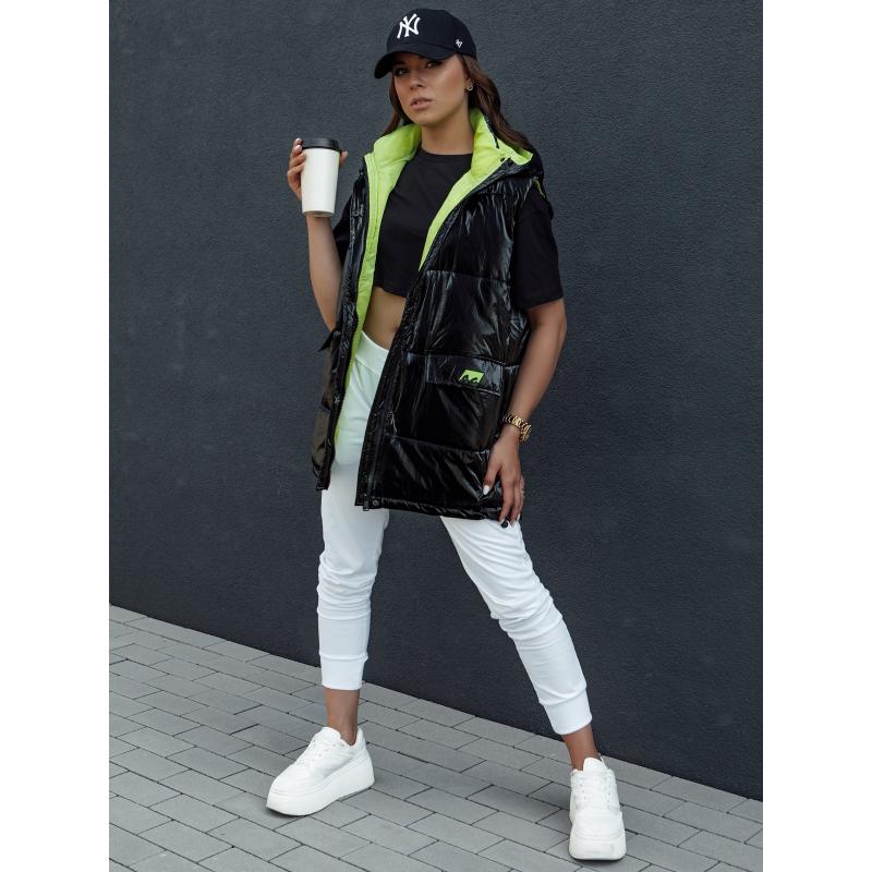 Dámská prošívaná dlouhá vesta MAYLO černá