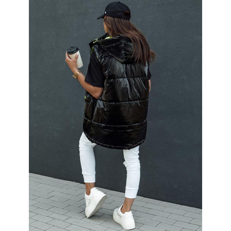 Dámská prošívaná dlouhá vesta MAYLO černá