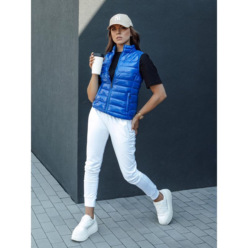 Dámská krátká prošívaná vesta WIANO modrá