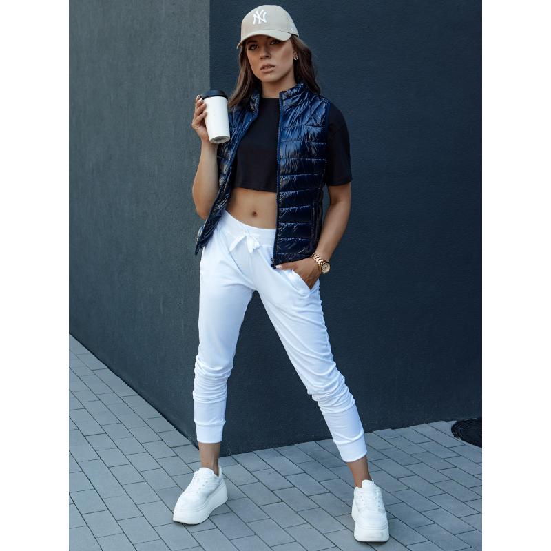 Dámská krátká prošívaná vesta WIANO tmavě modrá