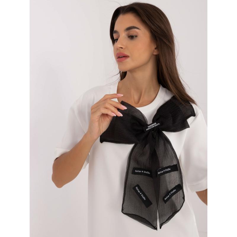 Dámská halenka s krátkými rukávy společenská ecru-černá  