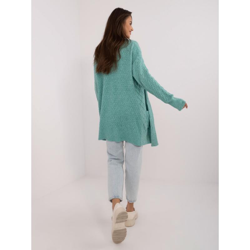 Női kardigán kardigán menta zöld