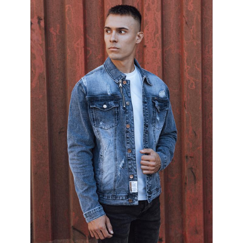 Pánská džínová bunda modrá