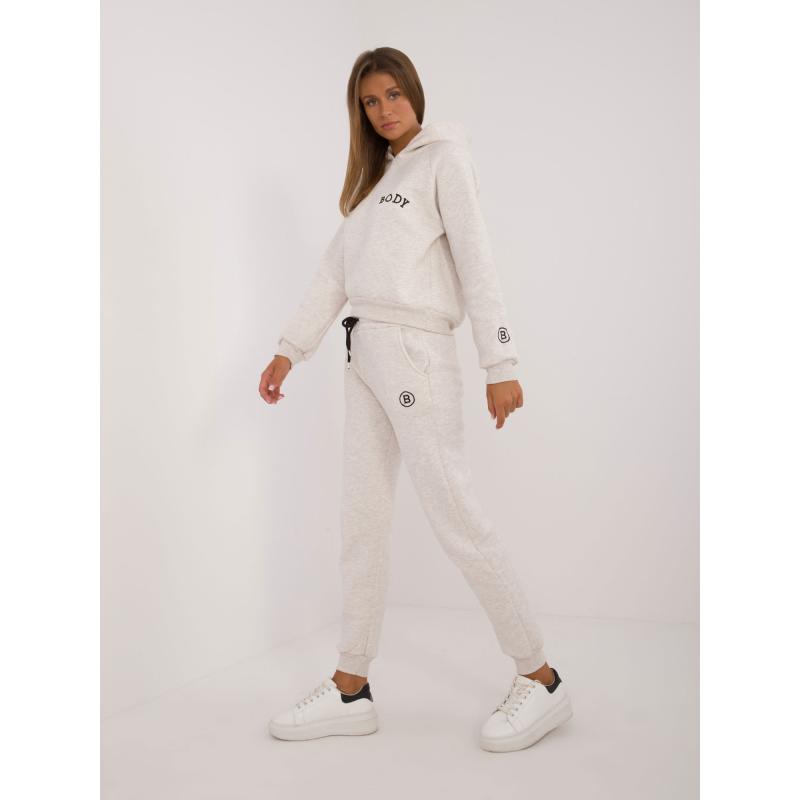 Női melange pulóver készlet bézs