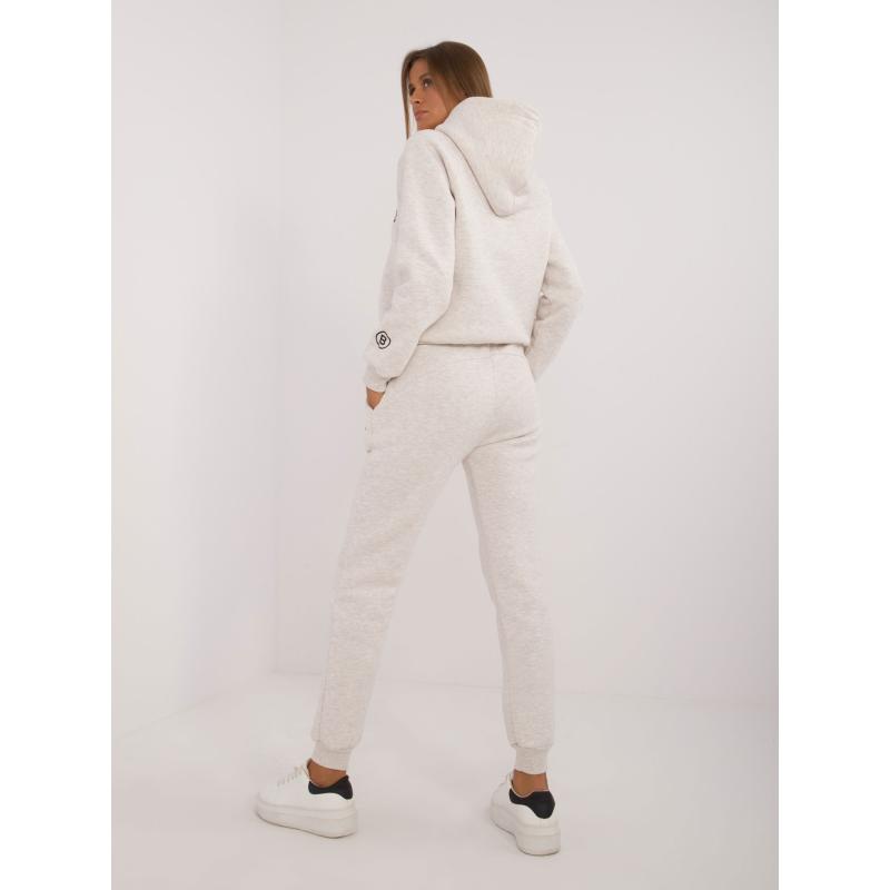 Női melange pulóver készlet bézs