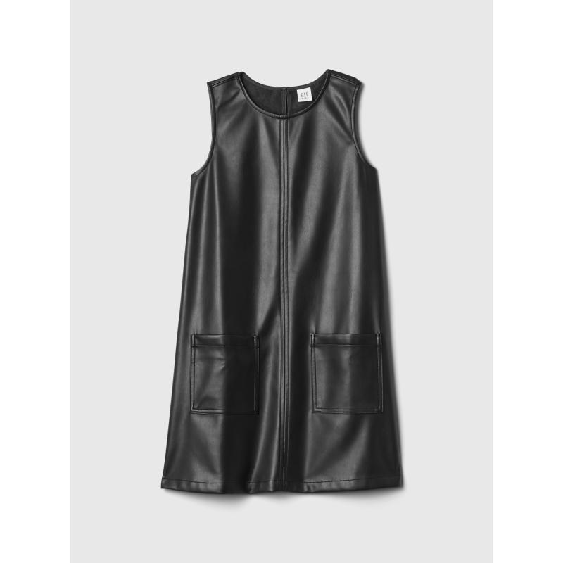 Dětské koženkové šaty