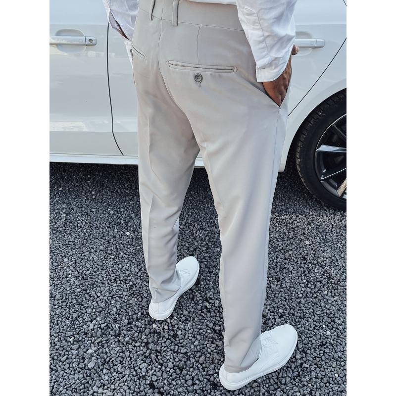 Férfi elegáns nadrág OTA világosszürke