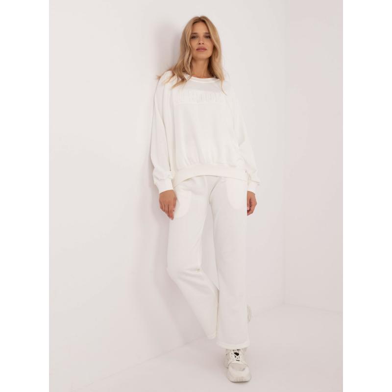 Dámská dvoudílná tepláková souprava ecru 