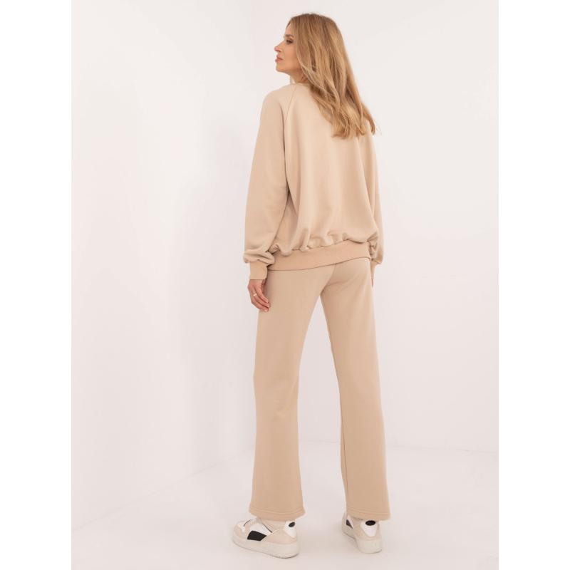 Dámská tepláková souprava s nápisem béžová