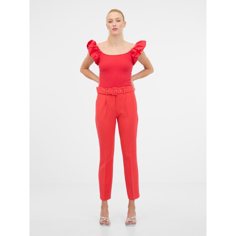 Piros női rövid ujjú póló