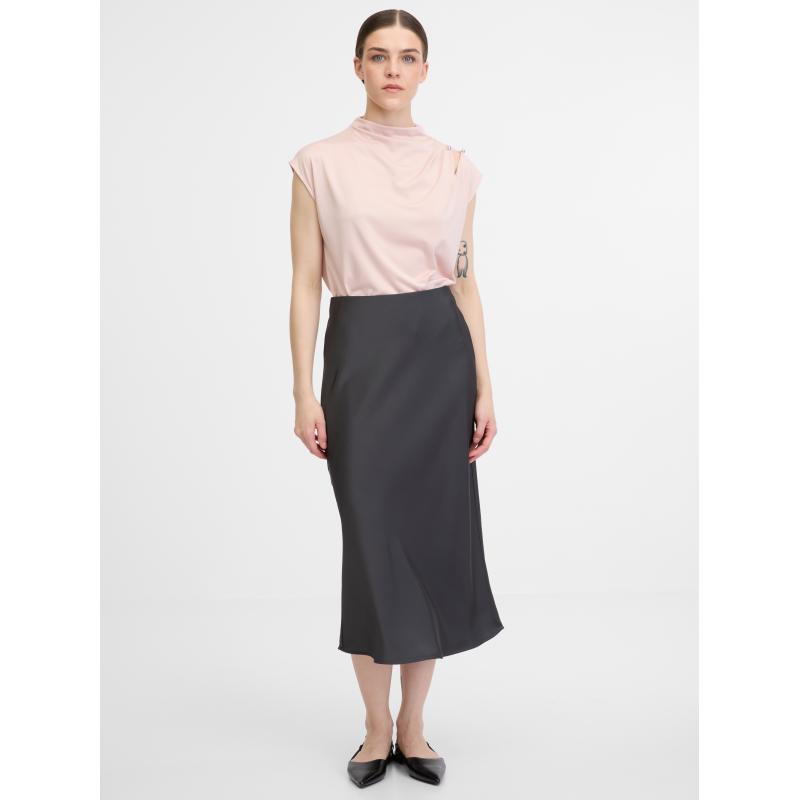 Tmavě šedá dámská sukně