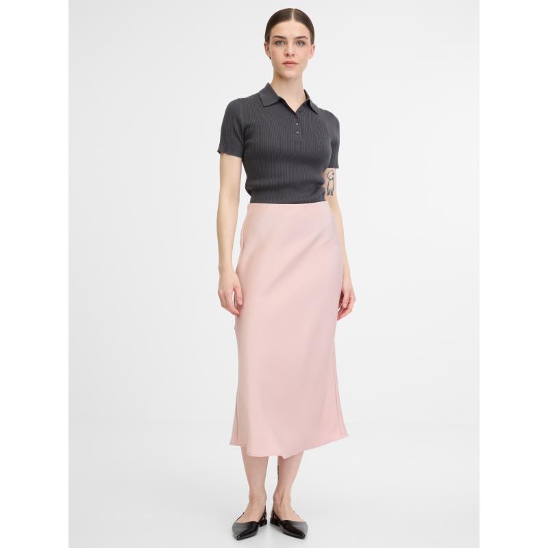 Svetloružová dámska sukňa