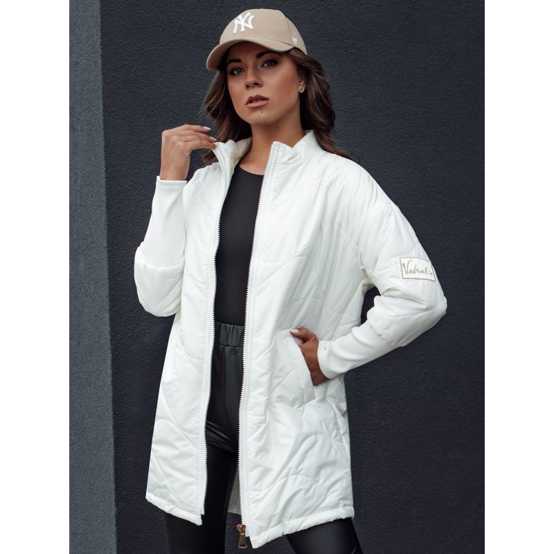 Dámska prešívaná prechodná bunda so stojačikom ARANA ecru