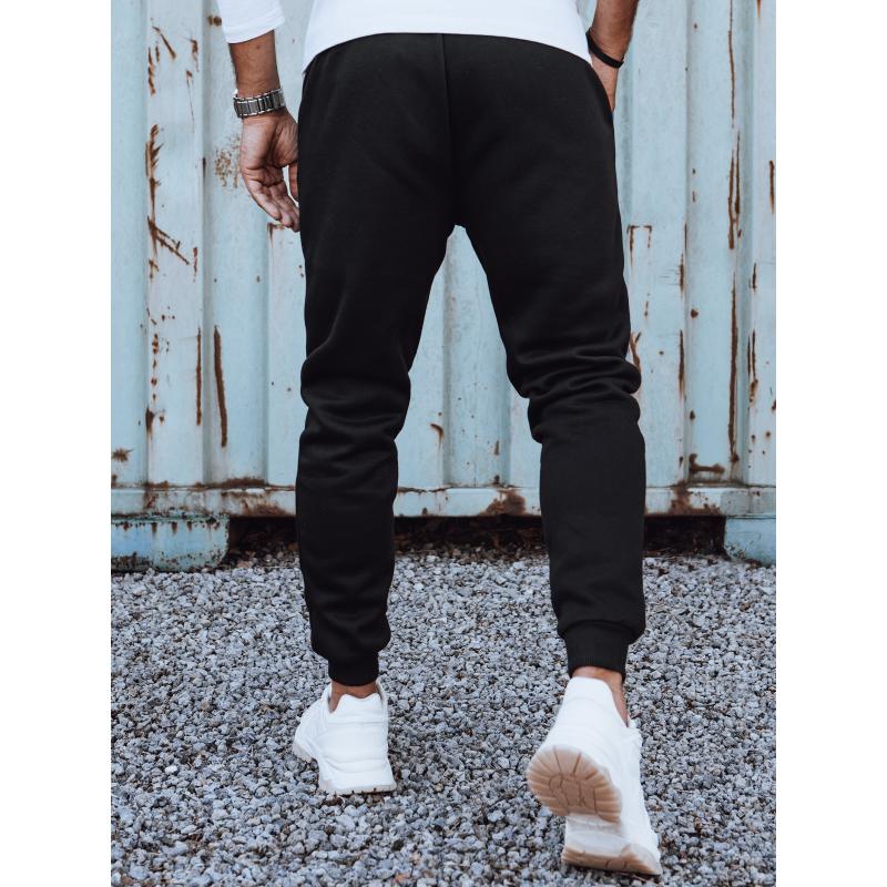 Férfi terepszínű tréningnadrág fekete