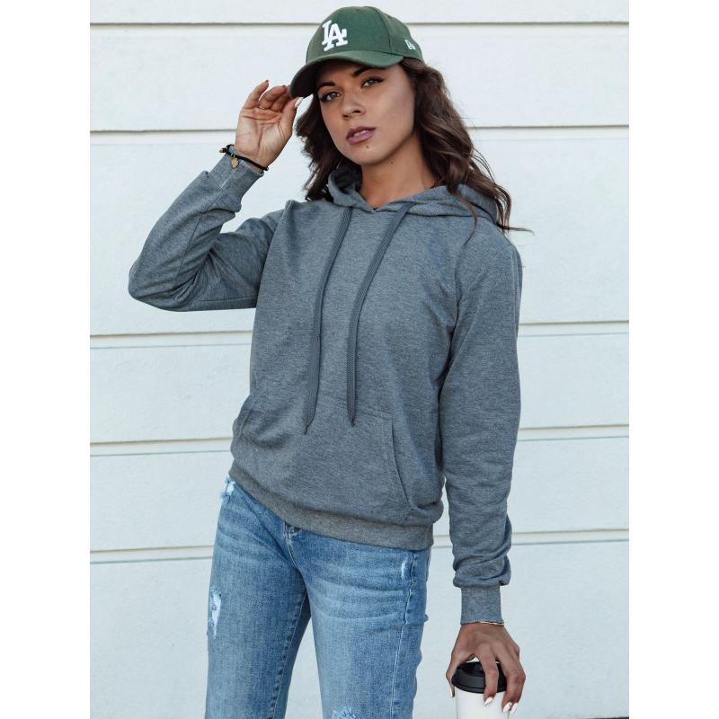 Női kapucnis pulóver LARA II sötétszürke