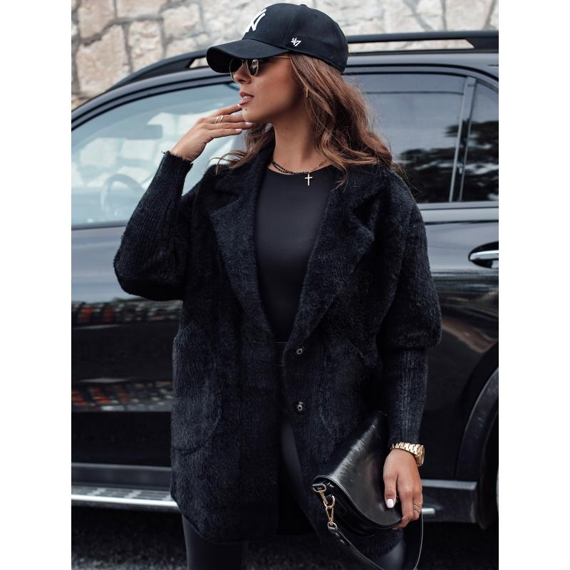 Dámský kabát z alpaky RITA II černý