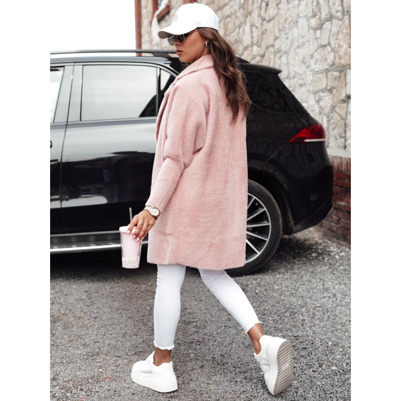 Dámský alpakový kabát RITA II růžový