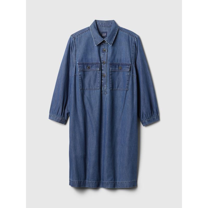 Džínové mini šaty UltraSoft Utility