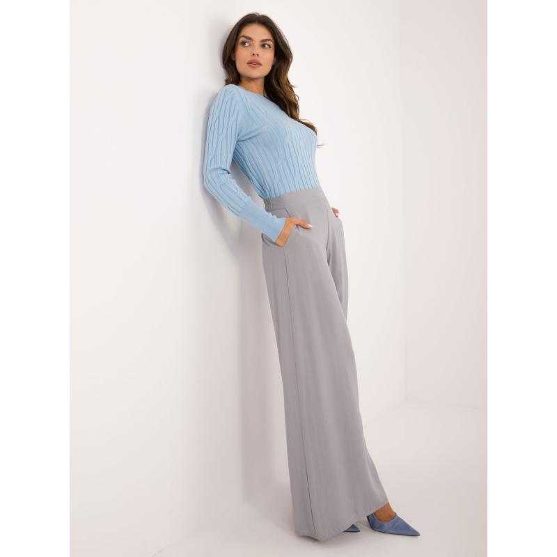 Dámský svetr se vzorem světle modrý  