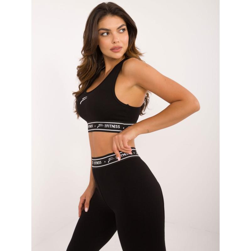 Dámský top s košíčky FOR FITNESS černý 