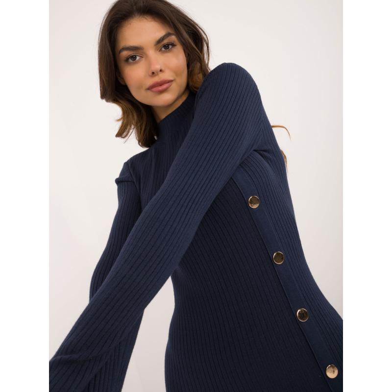 Dámské šaty ke kolenům námořnicky modré 