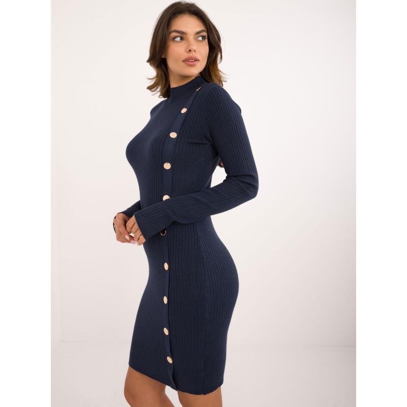 Dámské šaty ke kolenům námořnicky modré 