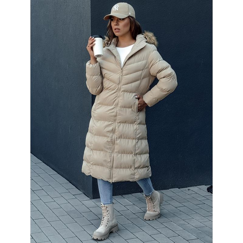 Dámský zimní kabát LUXWARM béžový