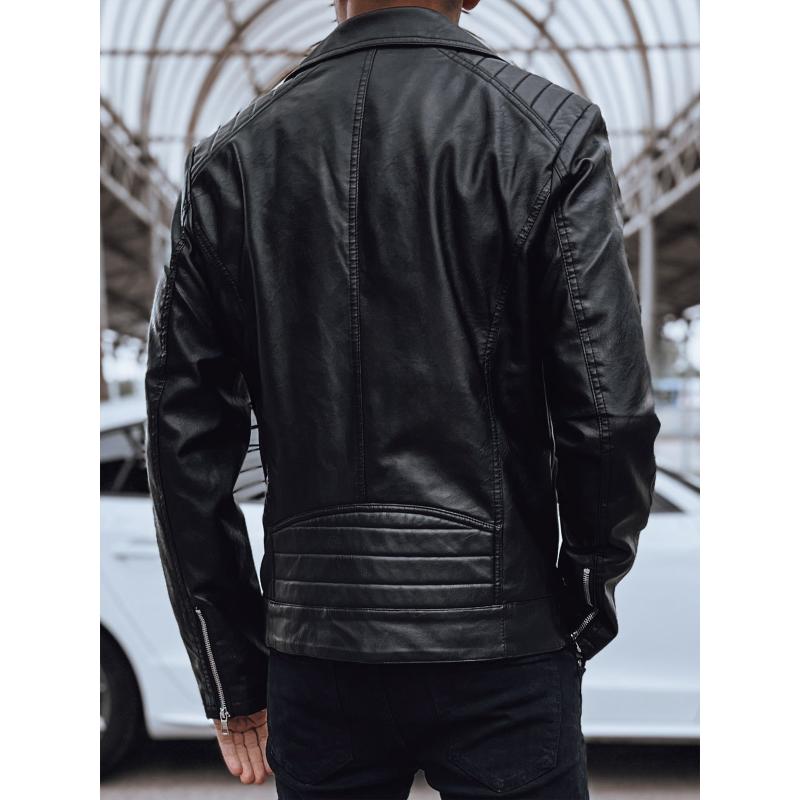 Pánská koženková bunda ramones černá