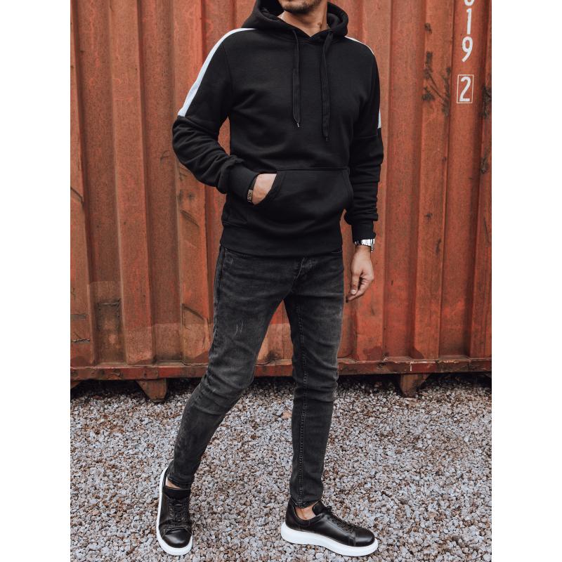 Pánská mikina s kapucí černá