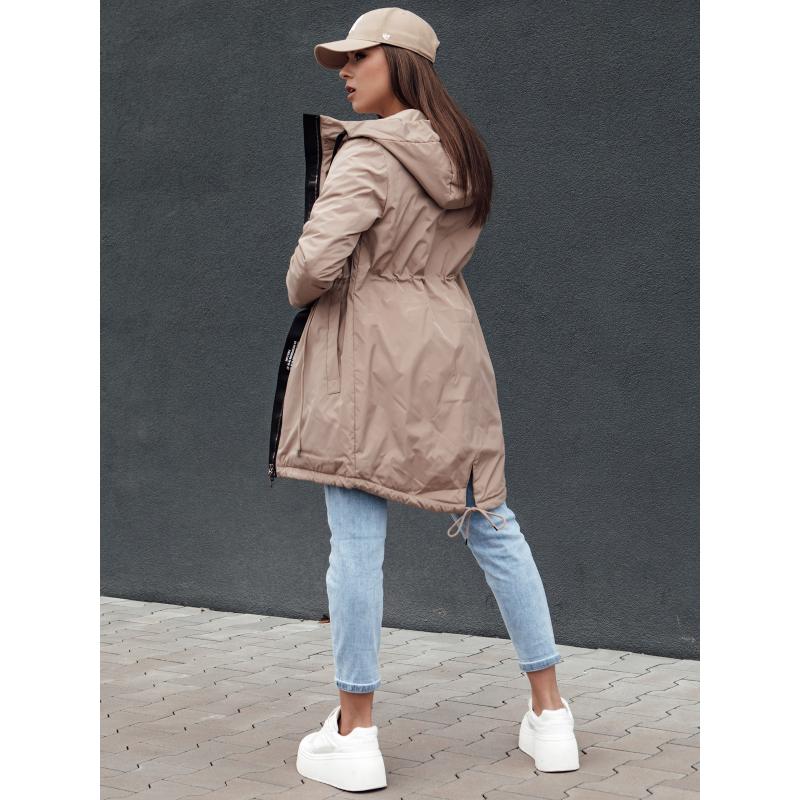 Dámská bunda parka URBANJOY béžová