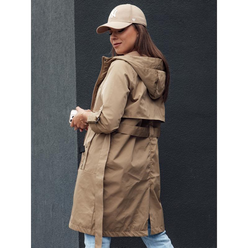 Dámská bunda parka MODERNS tmavě béžová