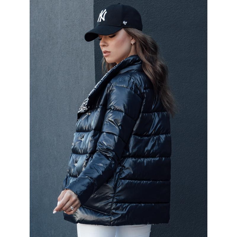 Dámská prošívaná bunda DELSY tmavě modrá