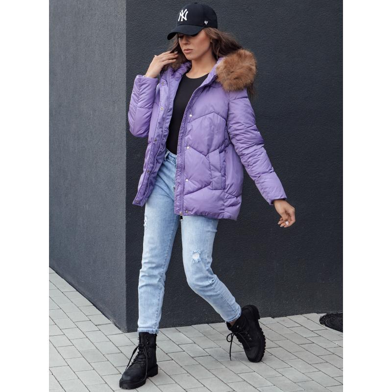 Női téli kapucnis kabát WAYWARD lila