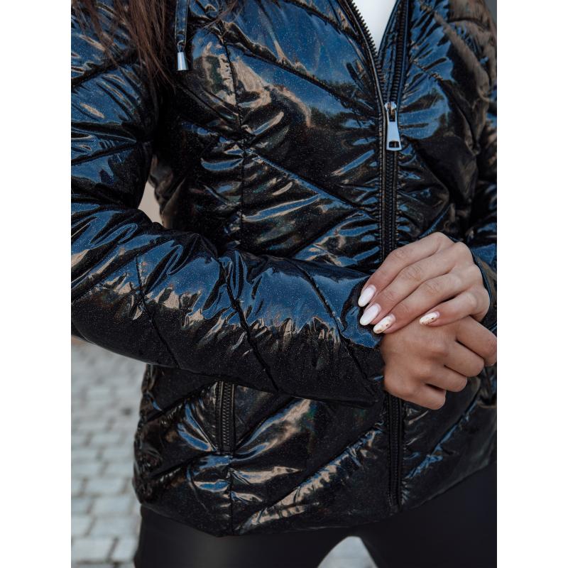 Dámska prešívaná zimná bunda s kapucňou PATIS čierna