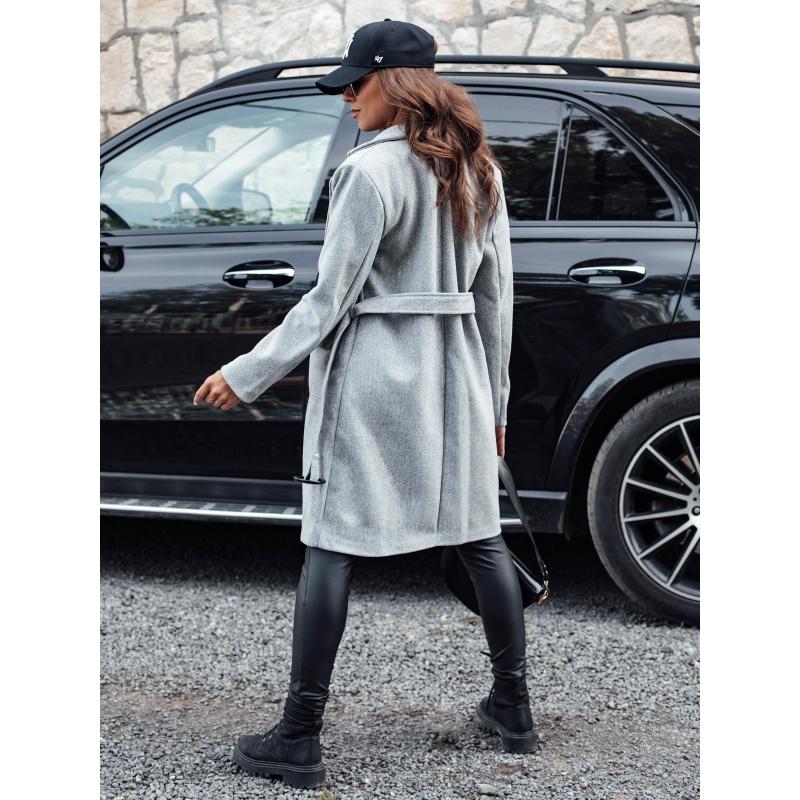 Női egyberészes őszi kabát SCHERMI világosszürke