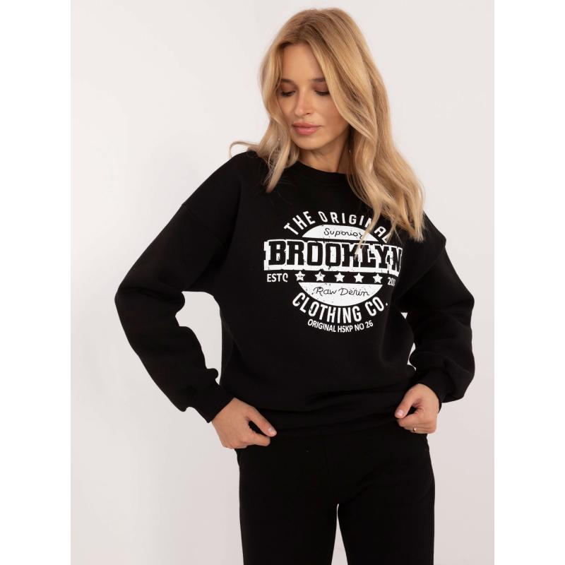 Dámská mikina s dlouhým rukávem černá