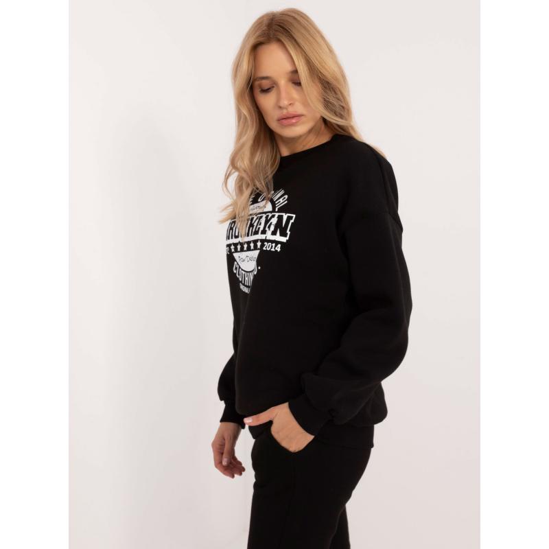 Dámská mikina s dlouhým rukávem černá