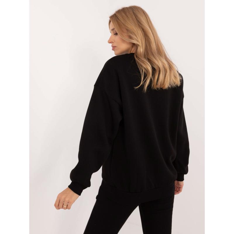 Dámská mikina s dlouhým rukávem černá