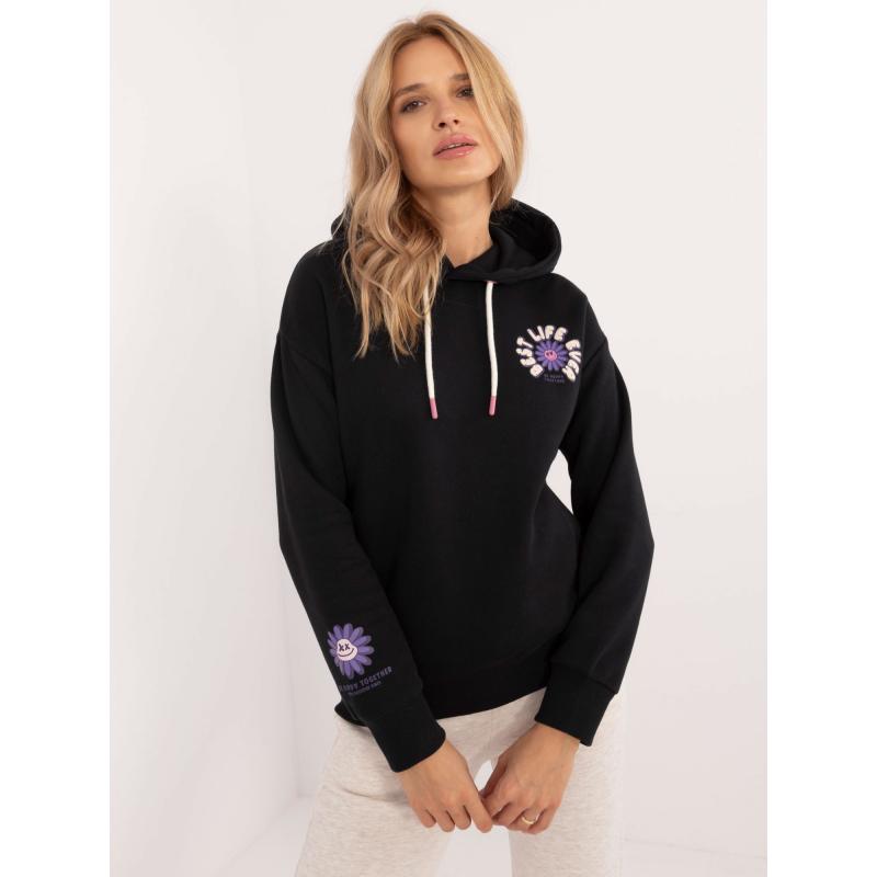 Női nyomtatott melegítőfelső zsebekkel SUBLEVEL grafit