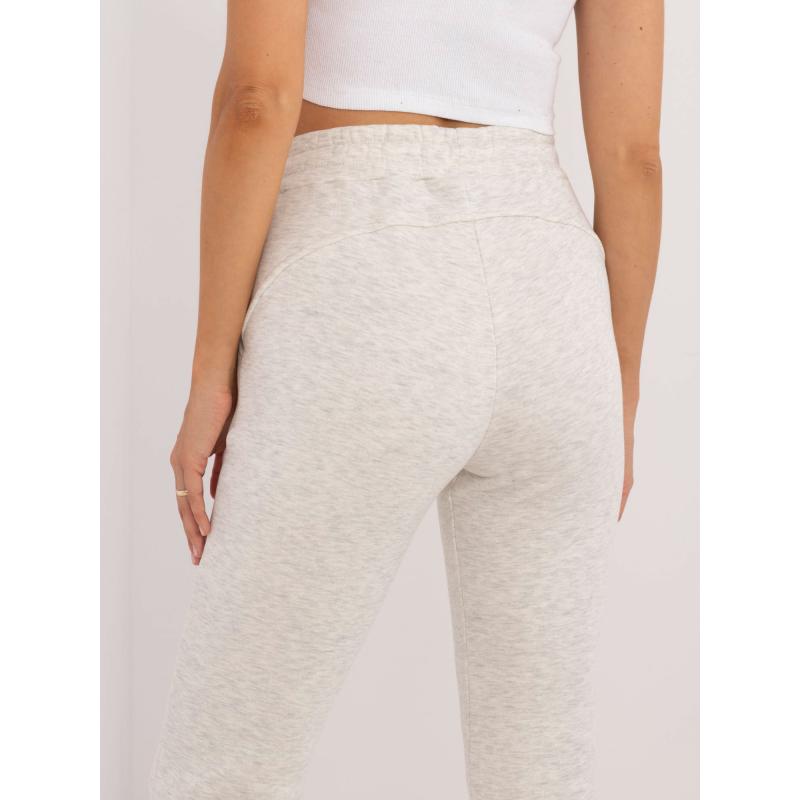 Női melegítőnadrág nyakkendővel világosszürke