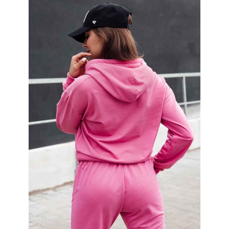 Női kapucnis pulóver TRENDHOOD rózsaszín