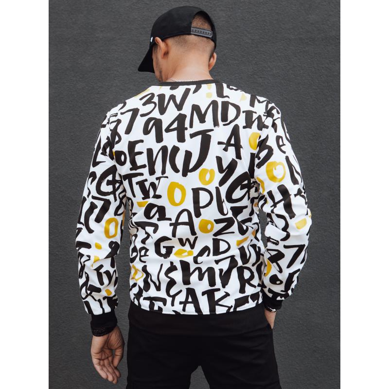 Pánská mikina s kapucí JIM bílá