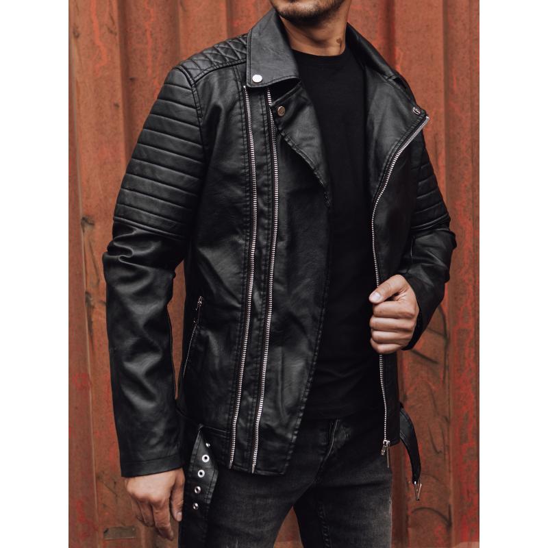 Férfi bőrdzseki SOMA fekete