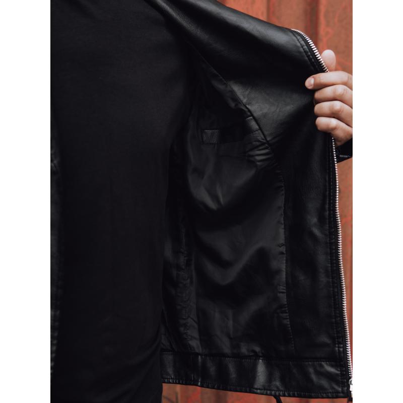 Férfi bőrdzseki SOMA fekete