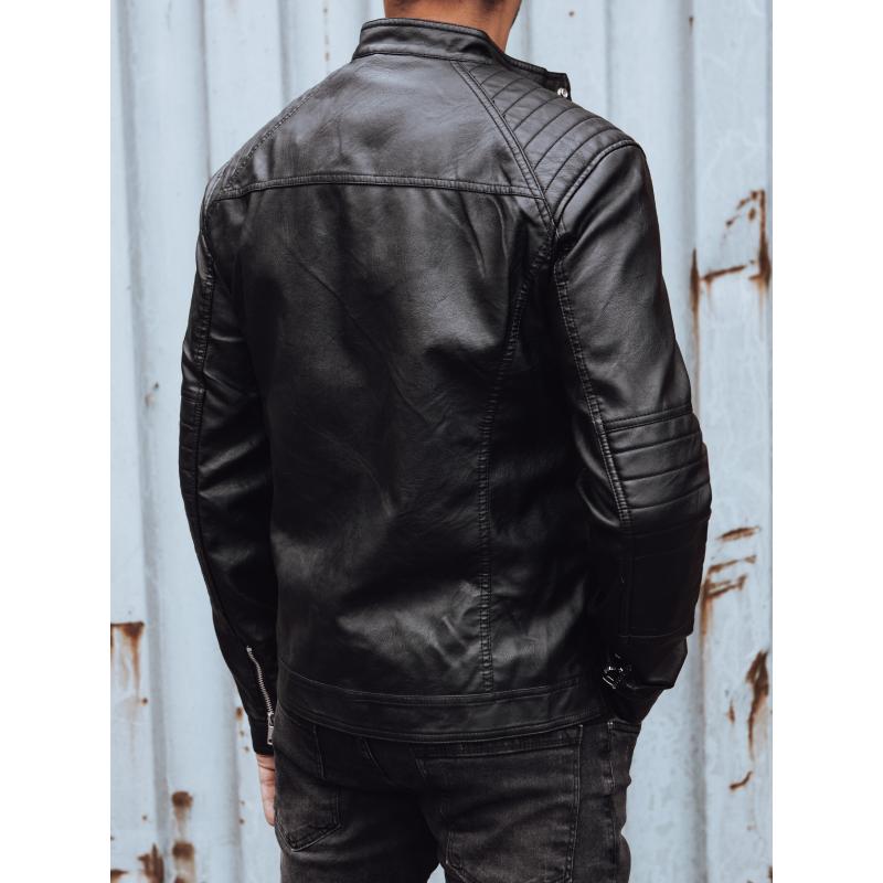 Pánská koženková bunda SEMA černá