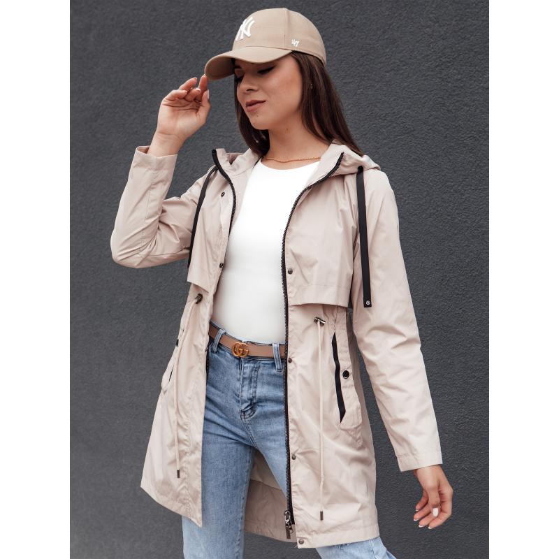 Dámska bunda parka GLAMJACKET light beige