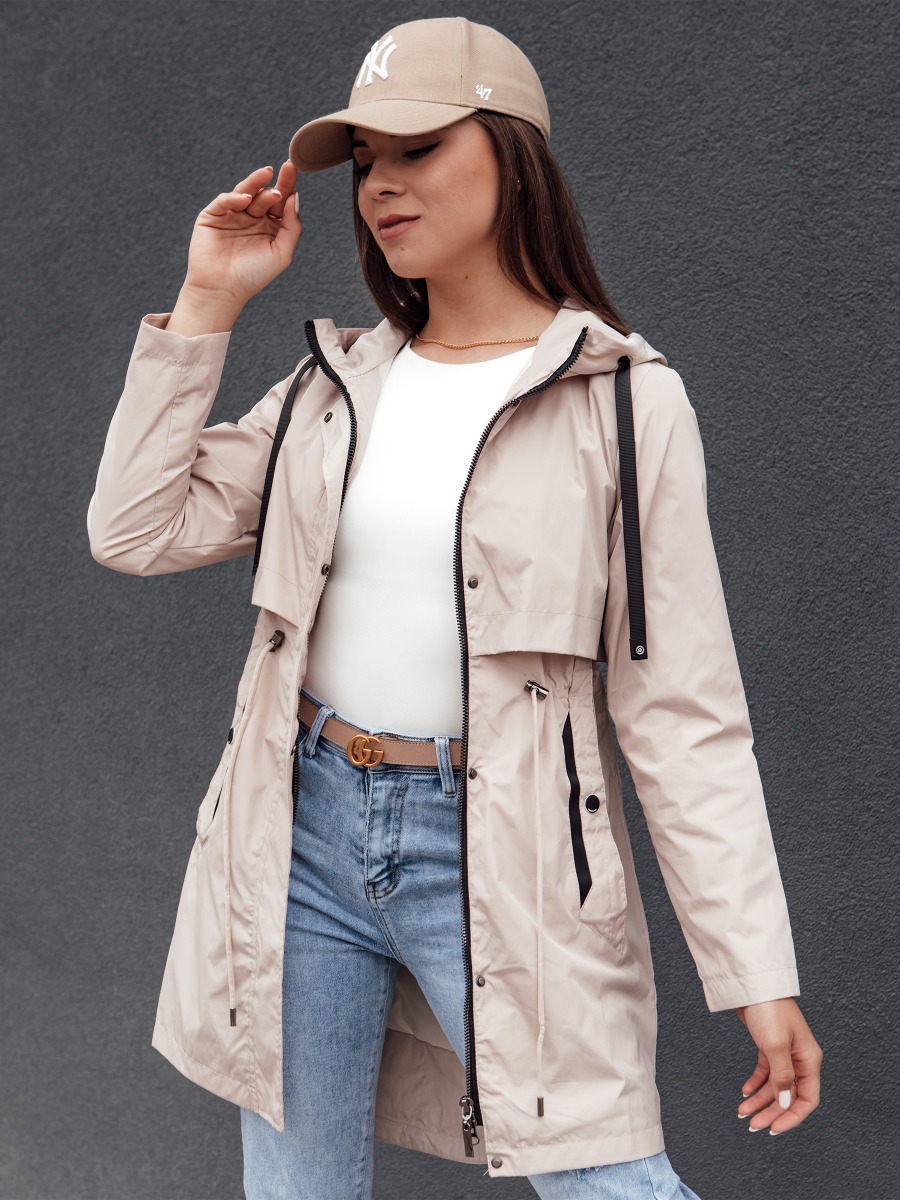 Dámská bunda parka GLAMJACKET světle béžová