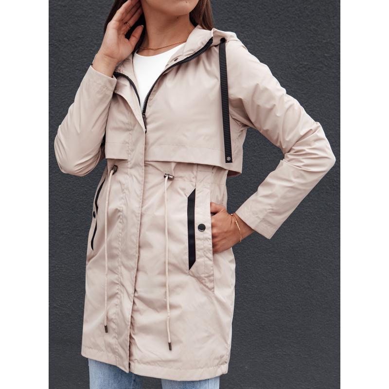 Női parka dzseki GLAMJACKET világos bézs