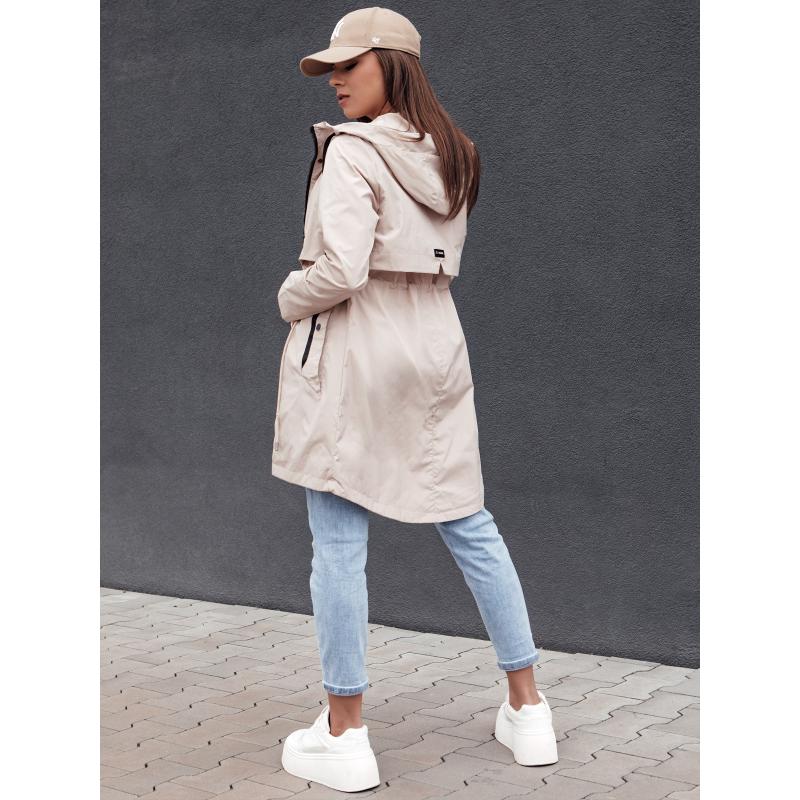 Női parka dzseki GLAMJACKET világos bézs