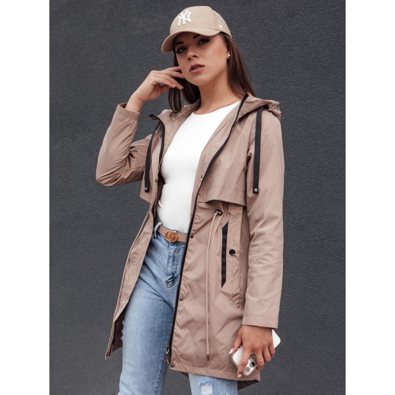 Dámska bunda parka GLAMJACKET light beige